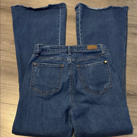 Judy Blue Women's Flare Jeans - Deep Blue - Picture 6 of 6